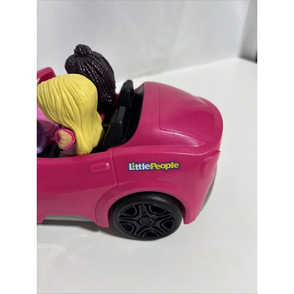 Fisher Price Little People BARBIE Talking Car Tested And‎ Working & 2 Figures